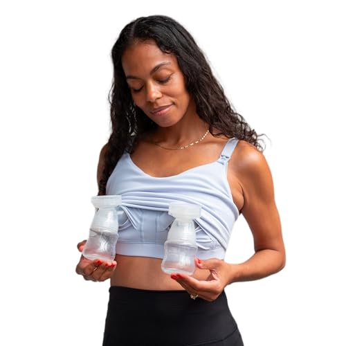 Image of Everyday Luxe Nursing & Hands-Free Pumping Bra - Nursing and Pumping Bra Fits All Standard Pump Flanges and Wearable Pumps