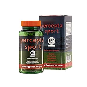 Percepta Sport Brain Supplement for Athletes – Natural Plant-Based Brain Health Supplement – Enhances Performance, Focus, Concentration, and Energy – 30 Day Supply