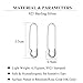 SLUYNZ Solid 925 Sterling Silver Safety Pin Hoop Earrings for Women Teen Girls Minimalist 1.4