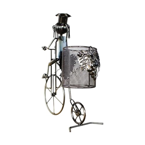 Soporte para botellas de vino con forma de bicicleta para decorar tu mesa de salón 7