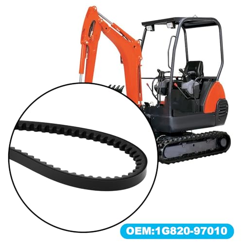 AS Axis Spindleon Verstärkter Keilriemen für Bagger 9,5 X 825 Mm Kompatibel mit Kubota Passend für KX41-3 KX36-3 U15-3 U17-3 1G820-97010
