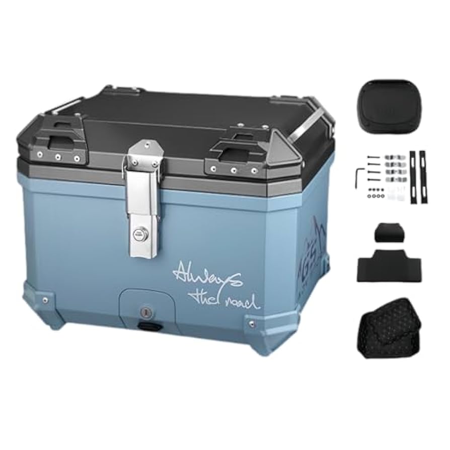 バイク リアボックス バイク用 45L 大容量 トップケース バイクケース Amazon | バイク用リアボックス トップケース 45L 大容量 PU