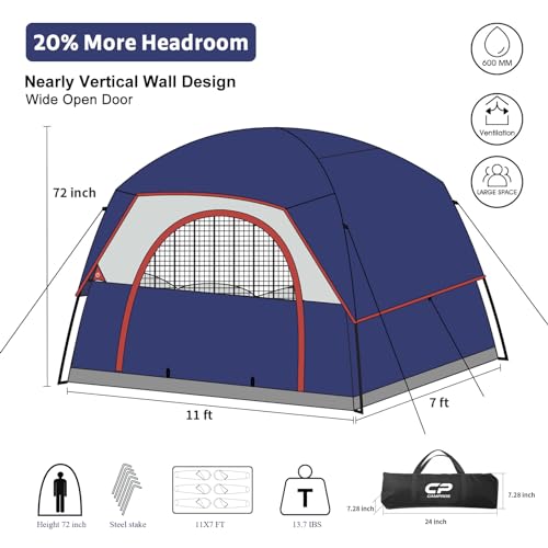 Carpa para camping CP Tents Campros miniatura 2