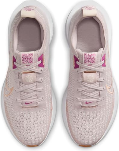 Nike Women's Interact Run Road Running Shoes, Platinum Violet MTLC Red Bronze, 7