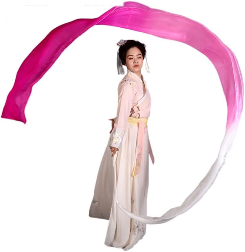 4m Silk Streamer Silk Flower Dance Streamers Handmade Light Weight Color
