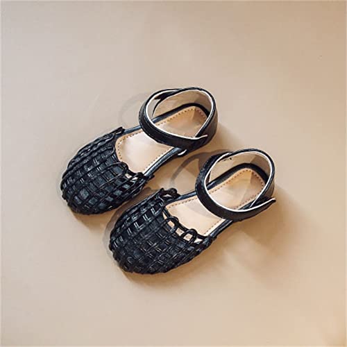 Girls Sandals Grils Dress Shoes Beach Vacation Daily Open Toe Glitter for Little/Big Kids Toddler Winter Boots Toddler (Black, 7 Toddler)4