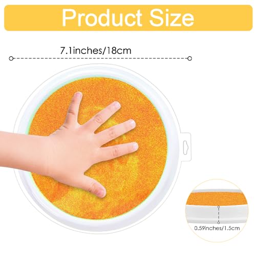 CXRYLZ-FUR 10pcs Groß Stempelkissen Bunt, Fingerstempel Fingerabdruck Set，Abwaschbar Embossing Fingerstempelfarbe Ink Pad für Kartenherstellung Scrapbooking Stempelzubehör