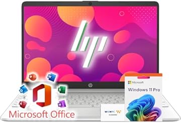 15 Laptop for School, Work & Home • 15.6" FHD 1080p IPS Display • Powerful Intel Processor • 16GB RAM • 512GB SSD • Microsoft Office 365 • Copilot AI • Windows 11 Pro • SD Card Reader • HDMI