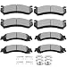 SCITOO Ceramic Front Rear Disc Brake Pad Set Compatible ATD785C ATD834C for Cadillac Escalade EXT ESV,Chevy Avalanche Silverado Suburban 1500/Tahoe,GMC Yukon/Sierra 1500
