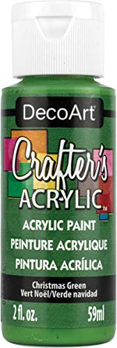 DecoArt Paints Bulk Buy (6-Pack) Crafter's Acrylic All Purpose Paint 2 Ounces Christmas Green DCA-376