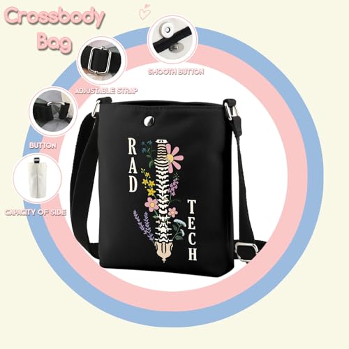 TSOTMO Rad Tech Crossbody Bag Radiology Skeleton X-ray Tech Gift Radiology Graduation Gifts for Sister (RAD XK)3
