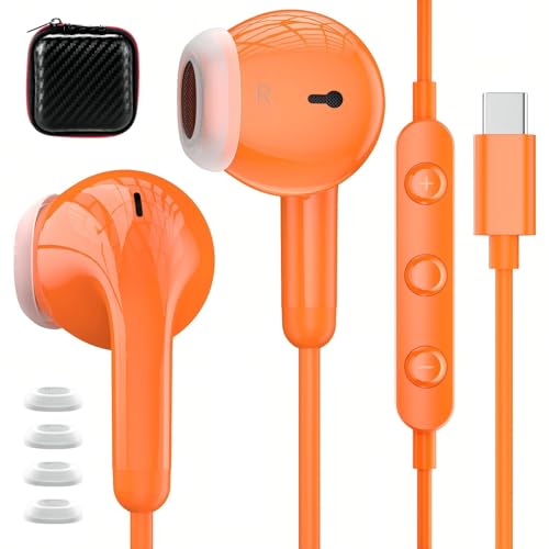 USB C �L���C���z�� iPhone 17 16 15 Pro Max�p �}�C�N�{�����[���R���g���[���t���^�C�vC�w�b�h�t�H�� Samsung S25 S24 S23 S22 S21 S20 FE Ultra�p �m�C�Y�L�����Z�����O �C���C���[�C���[�C��