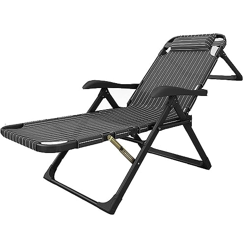 Chaise longue pour la maison et le jardin avec dossier inclinable confortable - 2