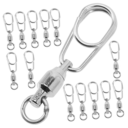 Émerillons avec roulements à billes anti-vrillage Mipcase pour connexion de baits et appâts