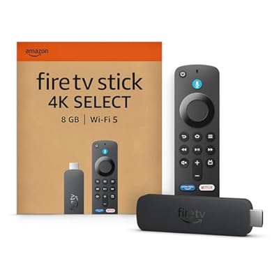 Amazon Fire TV Stick 4K Select última generación : comienza a reproducir contenido 4K en streaming ve cientos de miles de películas y episodios de series y accede a la TV gratuita y en directo