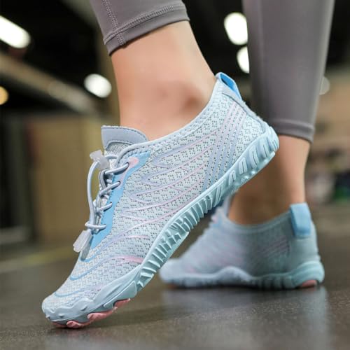 Image of Grounding Shoes with Copper, Barefoot Shoes Women Men, Wide Toe Box Hiking Barefoot Womens, Non-Slip Comfortable Breathable Water Shoes for Walking Running