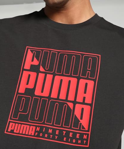 Image of Puma Men's Graphic Print Regular Fit T-Shirt