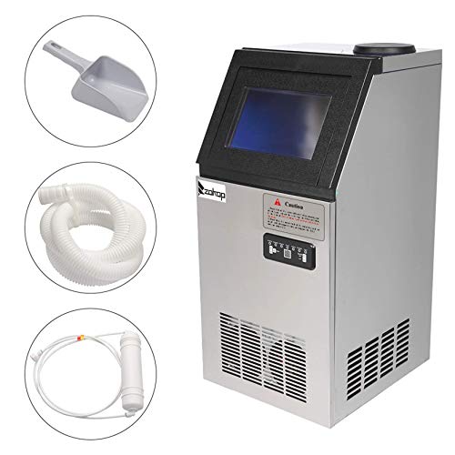Máquina de hielo automática 495W 150 lb 120V acero inoxidable miniatura 2