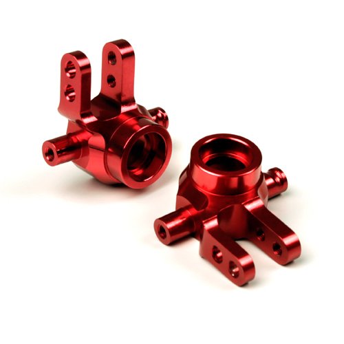 Atomik RC Alloy Steering Block, Red fits the Traxxas 1/10 Slash 4X4 and Other Traxxas Models - Replaces Traxxas Part 6837