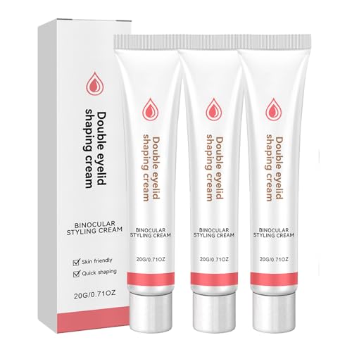 Crema Lifting para párpados definidos, crema impermeable invisible para un pliegue definido, Lidlift de larga duración para un hermoso pliegue y fácil aplicación, 20 g (3 unidades)