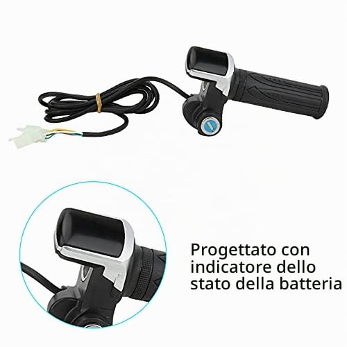 Keenso Scatola di Controllo del Motore 36v 1000W Regolatore di velocità Impugnatura Multifunzione per acceleratore a Pollice per Scooter Elettrico E Triciclo per Bici da Bici