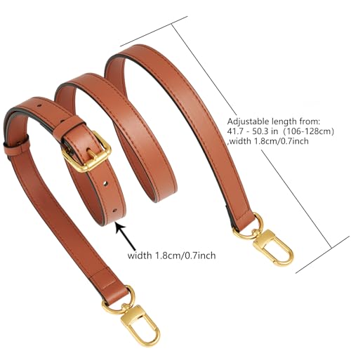 Image of Leather Purse Strap Replacement Crossbody Handbag Long Adjustable