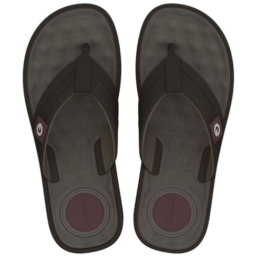 Chinelo Cartago Alabama Unissex, Conforto com Sola Ergonômica, Marrom Escuro, Tiras Ajustáveis (Marrom, BR, Adulto, Numérico, 42)