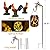 Rooster Patterns Metal Solar Lantern with Shepherds Hook and Resin Rooster Figurine Inside, Garden Gifts for Women Mom Grandma Hanging Solar Lights Decoration Outside for Yard, Patio, Porch