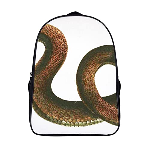 Sac à dos serpent 3D unisexe pour collège et voyage de dimensions 40x28x16cm