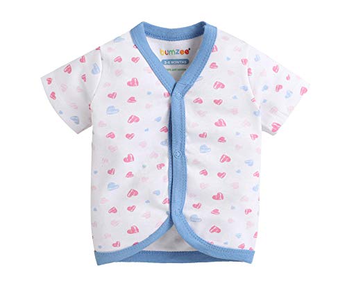 Image of Bumzee Front Open Half Sleeves T-Shirt for Baby