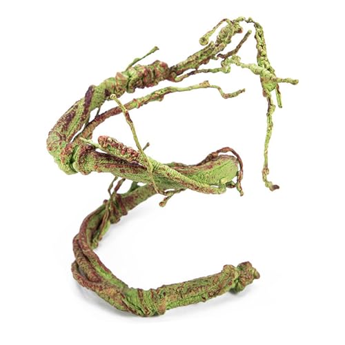 YUPEIUKLI Simulación Artificial Rama Trepadora de Vid para Terrarios Decoraciones Reptiles Hábitat Vid Fácil de Instalar y Resistente al Agua