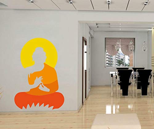 Image of Lord Buddha PVC Vinyl,Wall Sticker for Home Decor - Ideal for Living Room, Bedroom, Hall, Kids Room, Play Room (Size -45 cm x 45 cm) (Buddha (-58 CMX 40 CM))