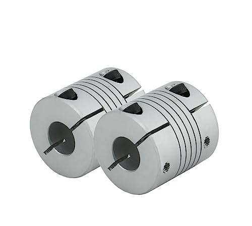 Rigid Coupling,Stainless Steel Rigid Coupling 1pcs D25L30 CNC Flexible Elastic Clamping Coupling Shaft Coupler Stepper Motor Connector Aluminum Alloy(6-8)