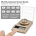 Milligram Scale with USB Supply, NEWACALOX Reloading Scale 100 x 0.001g, High Precision Portable Multifunction Lab Powder Scales with Calibration Tare Weights, Tweezers, Weighing Pans Glod