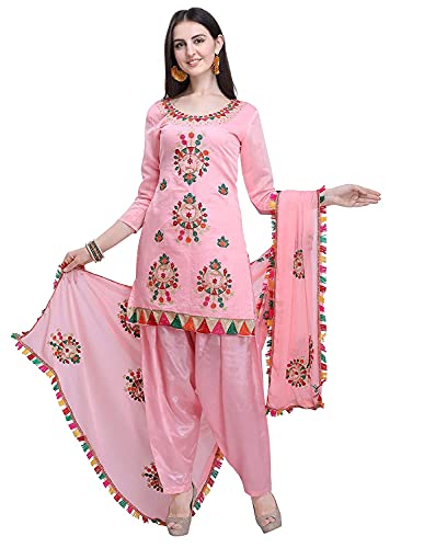 Shreyanvi Readymade Indian Pakistani Ethnic Party Wear Girl Punjabi Salwar Kameez Dhoti Patiala Suit for Women Pink Shreyanvi Readymade Indian Pakistani Ethnic Party Wear Girl Punjabi Salwar Kameez Dhoti Patiala Suit for Women Pink