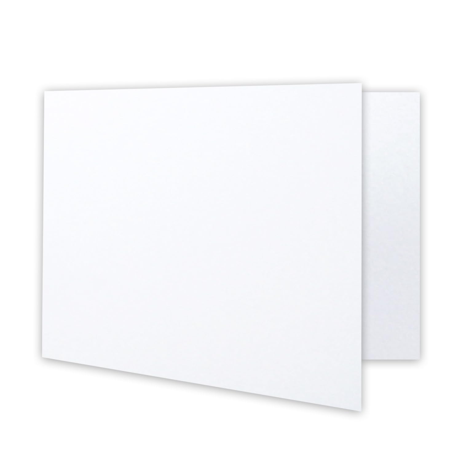 FarbenFroh by GUSTAV NEUSER 250 x kartki składane DIN A7 poziomo w kolorze białym (białe) – 10,5 x 7,4 cm – gramatura: 240 g/m² – małe, podwójne kartki do samodzielnego ozdobienia i zadrukowania