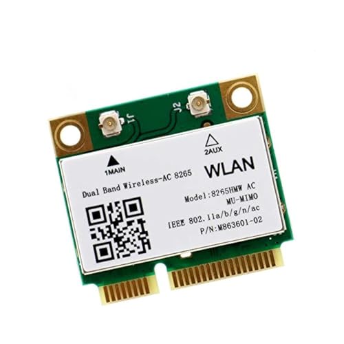 Image of Legacy Mini-PCIe Wi-Fi Card for Intel 8265 | Half Mini PCIe Network Card | 867 Mbps with Bluetooth 4.2 Support | HMC WLAN Replacement Part 8265.HMWG Wi-Fi Card 8265HMW