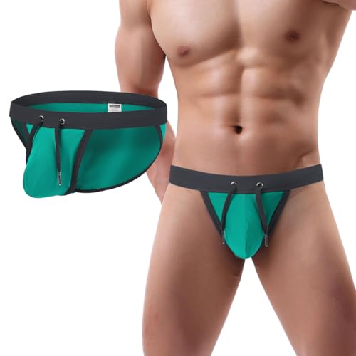 Mens Bikini Swimwear Man Sexy Drawstring Swimsuit Low Rise Swim Brief for Men Fashion