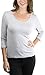 ToBeInStyle Women's L.S. Scoop Neck High-Low Top - Heather Gray - Medium