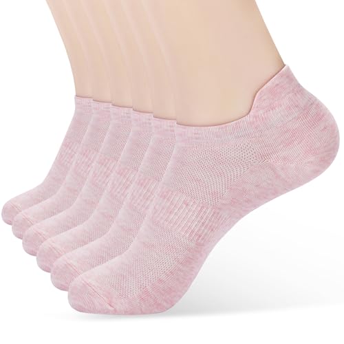 Image of ATBITER Ankle Socks Womens and Men Thin Athletic Running Low Cut No Show Socks With Heel Tab 6-12 Pairs | White Short Summer Athletic Running Yoga Pilates Workout Sneaker Socks Lightweight Non Slip Size 7-9 9-11
