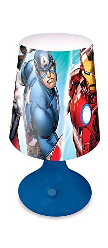 CADEAUX STORE Avengers Lampe de Bureau à Piles 18 x 9 cm + Coussin 40CM