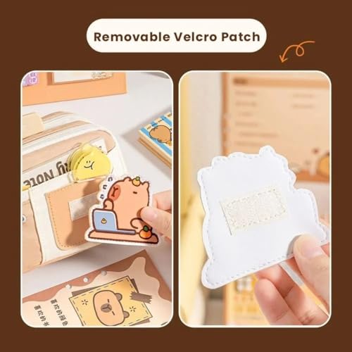 Image of Alokik Cute Aesthetic Pencil Pouch with 9 Compartments, Large Capacity Stationery Organizer with Removable Patch, Multi Pocket Zipper Pen Case for School, Office, Kids & Girls (Panda Theme)
