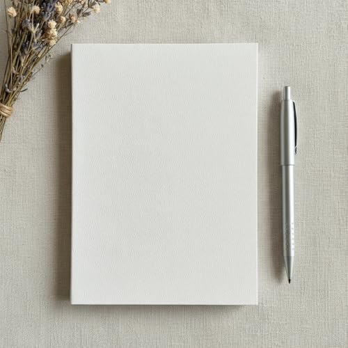 Fark Tanıtım Noktalı Not Defteri – 64 Yaprak, 90 gr Ivory Kağıt, Amerikan Ciltli Not Defteri, Ofis ve Günlük Kullanım İçin İdeal (Beyaz, A5 (14,8cm x 21cm))