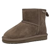 FANTURE Girls Boys Winter Snow Boots for Kids Genuine...