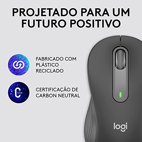 Mouse Sem Fio Logitech Signature M650 com Design de Tamanho Compacto, Clique Silencioso, Botões Late