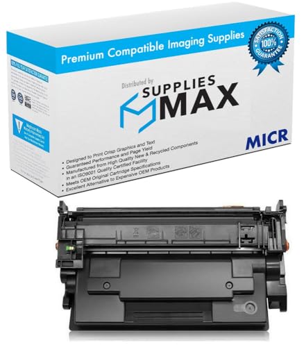 SuppliesMAX Compatible MICR Replacement for HP Laser Jet Managed E50145dn/Managed Flow MFP E52645c/Managed MFP E52645dn High Yield Toner Cartridge (10000 Page Yield) (W9008MCG-SY)