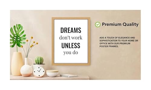 Modern Finish Poster Frame (50 x 75 CM) Jigsaw,Puzzle Frames | Wall Art Decor for Home & Office | Shatter-proof Acrylic Hd Front 29X19 Inch [ Oak ] - Image 3