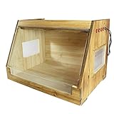 Vivarium de mascotas Caja de jaula de cría de reptiles de madera, tienda de mascotas Insecto Serpiente Terrario interior bien ventilado Lagarto Tortuga Tank de agua (80 * 40 * 40 cm) Caja de cría de d