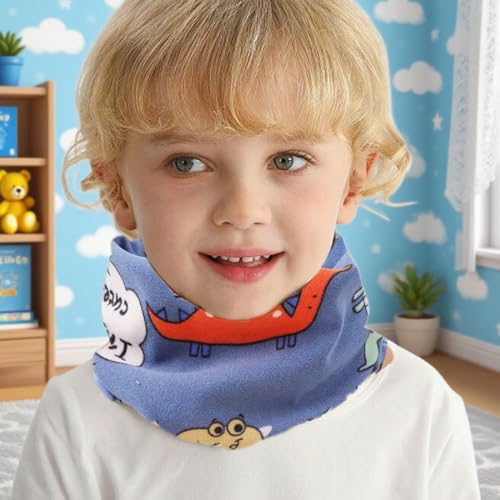 OIXEYA 3 Stück Schlauchschal Kinder, Halstuch Baby, Loop Schal Halstuch Jungen Mädchen, Baumwolle Schlauchschal, für Winter, Frühling, Herbst