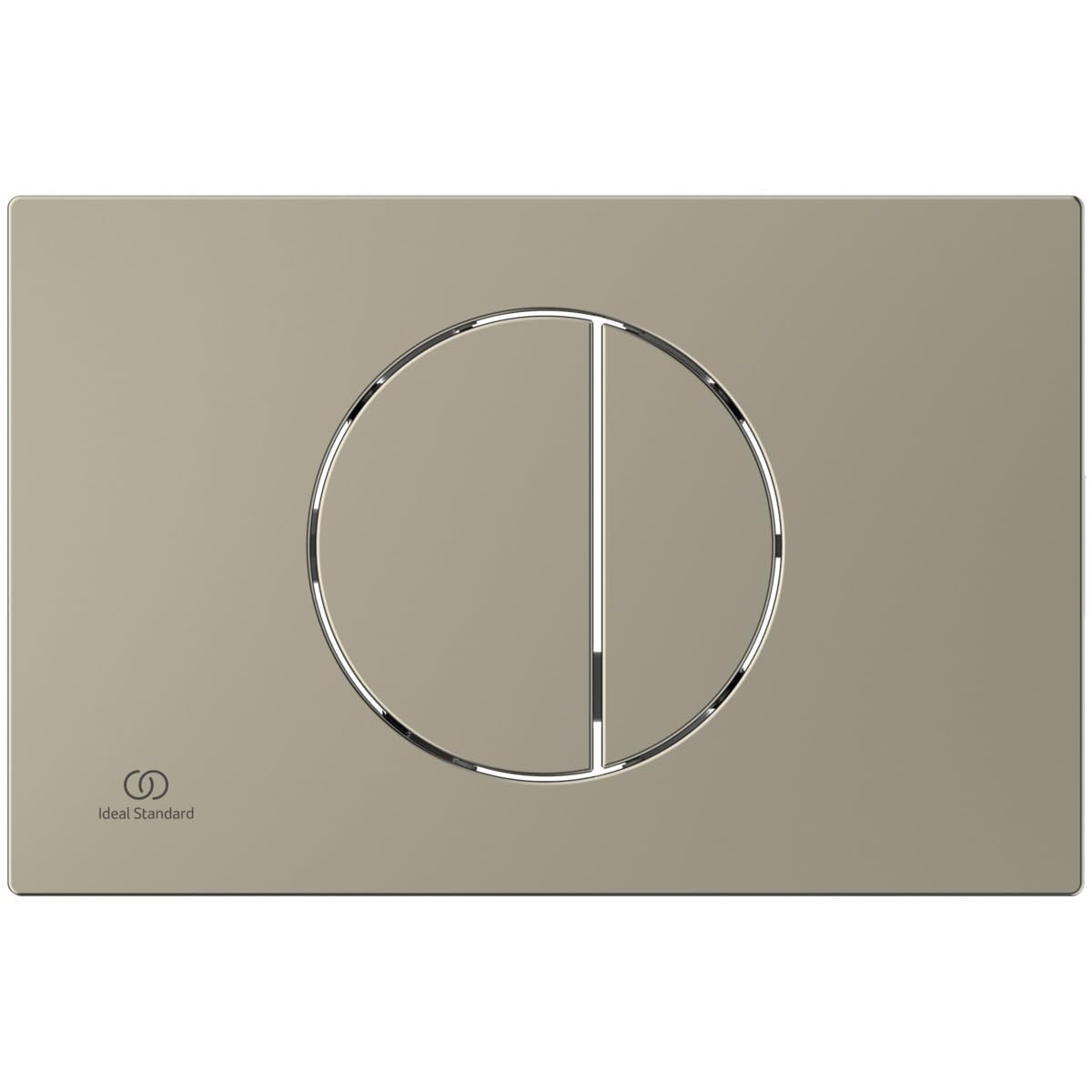 Ideal Standard Oleas Silver Storm - Placa de accionamiento para cisternas de inodoro Prosys, 2 lotes de botones mecánicos de plástico ABS